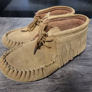 Womens Tan Moccasin Shoes